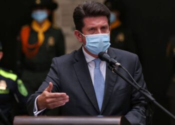 El Ministro de Defensa de Colombia, Diego Molano. Foto Getty Images.