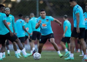 El capitán de la selección brasileña de fútbol, Carlos Casemiro. Foto de archivo.