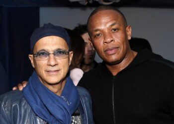 El rapero Dr. Dre y el empresario Jimmy Iovine. Foto agencias.