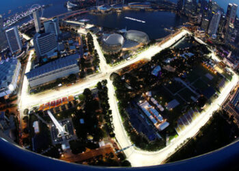 Gran Premio de Singapur. Foto de archivo.