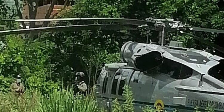 Helicóptero presidencial Colombia. Foto @CGurisattiNTN24
