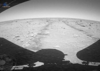 Imagen robot de China en Marte. Foto EFE