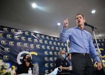 Juan Guaidó.  Primer Congreso del partido Encuentro Ciudadano. Foto CCN