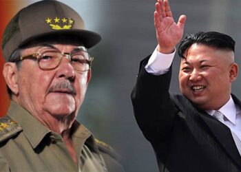 Kim Jong-un y Raúl Castro. Foto de archivo.