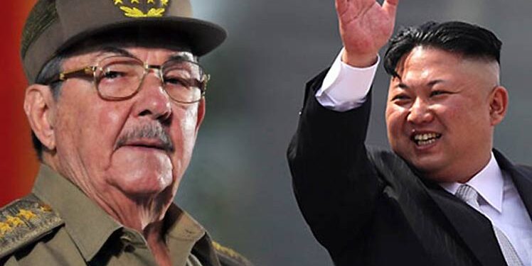 Kim Jong-un y Raúl Castro. Foto de archivo.