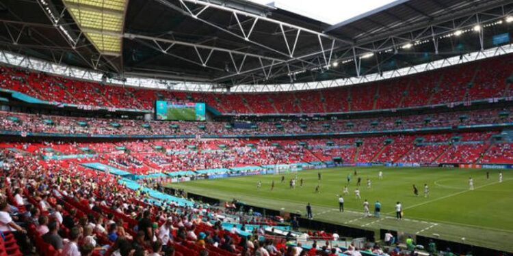 Las gradas de Wembley. Foto de archivo.