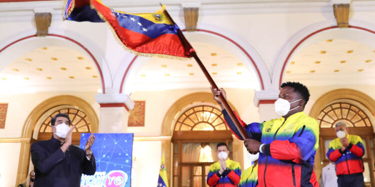 Nicolás Maduro. Atletas venezolanos. JJOO. Foto @PresidencialVen