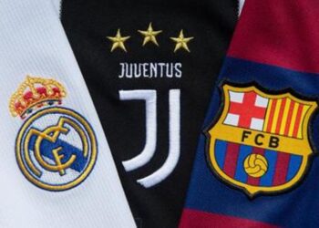 Real Madrid, Barcelona y Juventus. Foto de archivo.