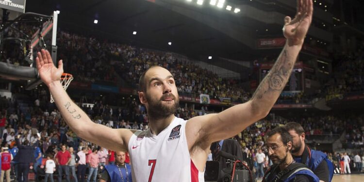 Vassilis Spanoulis. Foto de archivo.