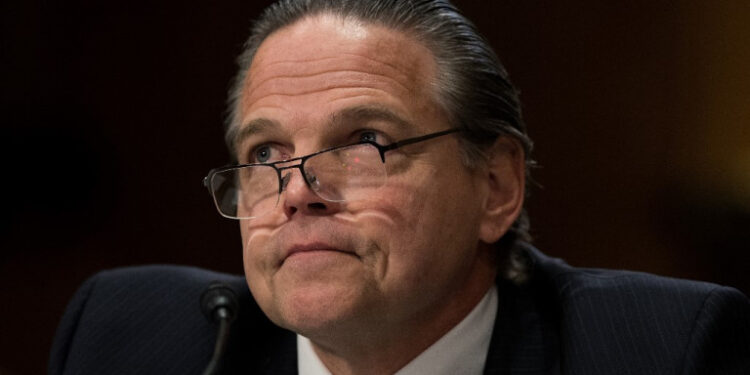 (FILES) In this file photo taken on May 25, 2016, Daniel Foote, Deputy Assistant Secretary of State for the Bureau of International Narcotics and Law Enforcement, testifies during a Senate Foreign Relations Committee hearing on Capitol Hill, in Washington, DC. - The US announced on July 22, it has named Daniel Foote as special envoy to help Haiti get back on its feet after its president's assassination and work toward holding long overdue elections. Foote is a veteran of the foreign and has served before as deputy chief of mission in Haiti and as the US ambassador to Zambia. (Photo by Drew Angerer / GETTY IMAGES NORTH AMERICA / AFP)