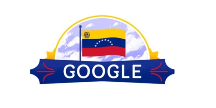Doodle-Independencia-Venezuela. 5 de julio 2021. Foto captura.