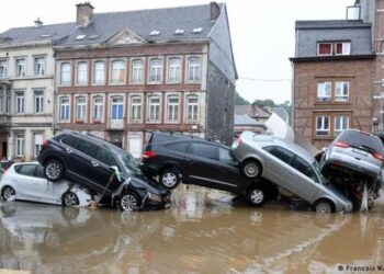 Inundaciones Bélgica. Foto AFP.