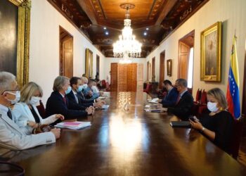 Jorge Arreaza y UE. Foto @CancilleriaVE