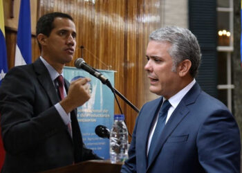 Juan Guaidó e Iván Duque. Foto de archivo.