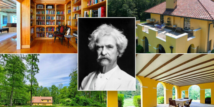 La última casa de Mark Twain. Foto agencias.