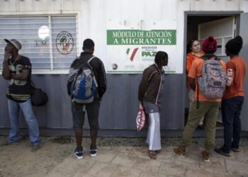 Los migrantes haitianos en México. Foto de archivo.
