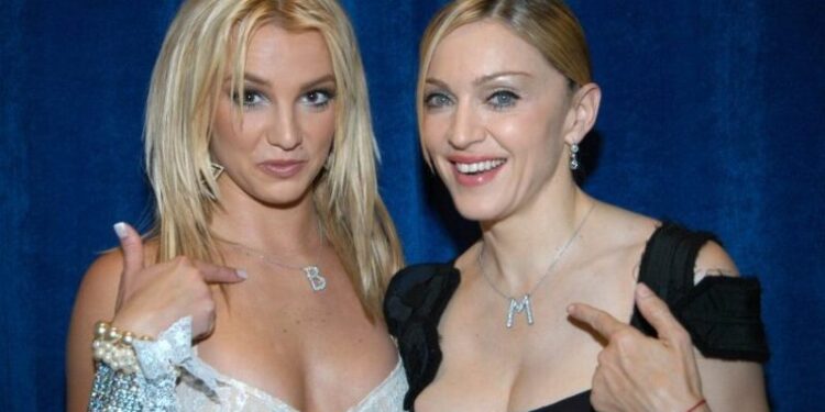 Madonna & Britney Spears. Foto de archivo.