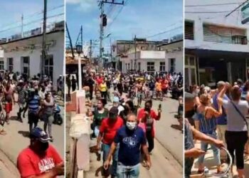 Protestas Cuba. Foto captura