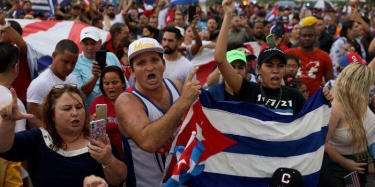 Protestas en Cuba. Foto Agencias.