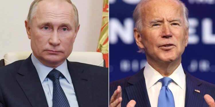 Vladimir Putin y Joe Biden. Foto collage.