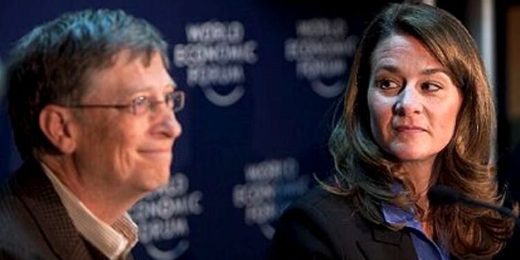 Bill Gates y Melinda French. Foto de archivo.