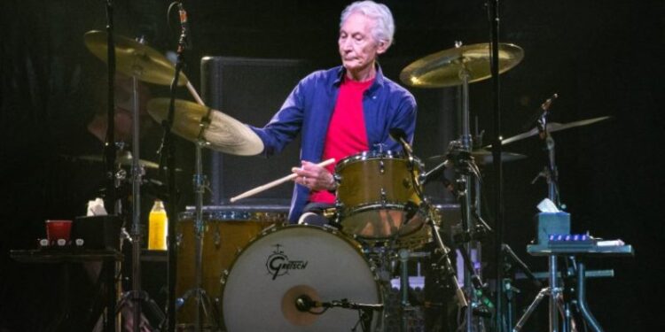 (FILES) In this file photo taken on July 28, 2019 The Rolling Stones drummer Charlie Watts performs on stage during their "No Filter" tour at NRG Stadium in Houston, Texas. - Charlie Watts, drummer with legendary British rock'n'roll band The Rolling Stones, died on August 24, 2021 aged 80, according to a statement from his publicist. (Photo by SUZANNE CORDEIRO / AFP)