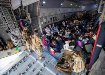 Evacuados de Afganistán. Foto agencias.