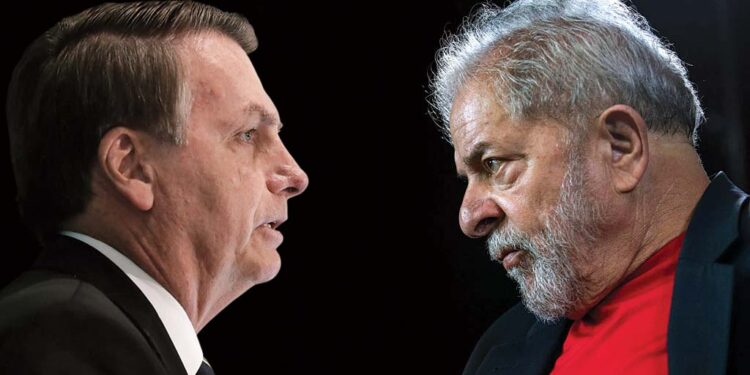 Jair Bolsonaro y Luiz Inácio Lula da Silva. Foto de archivo.