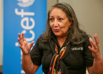 La directora regional de Unicef para América Latina y El Caribe, Jean Gough. Foto EFE.
