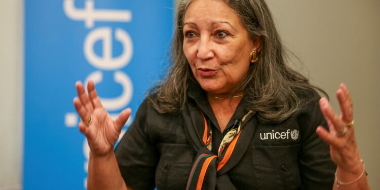 La directora regional de Unicef para América Latina y El Caribe, Jean Gough. Foto EFE.