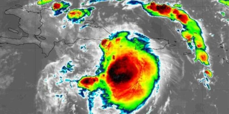 La tormenta tropical Fred, República Dominicana. Foto agencias.