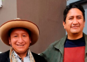 Perú. Guido Bellido y Vladimir Cerrón. Foto de archivo.