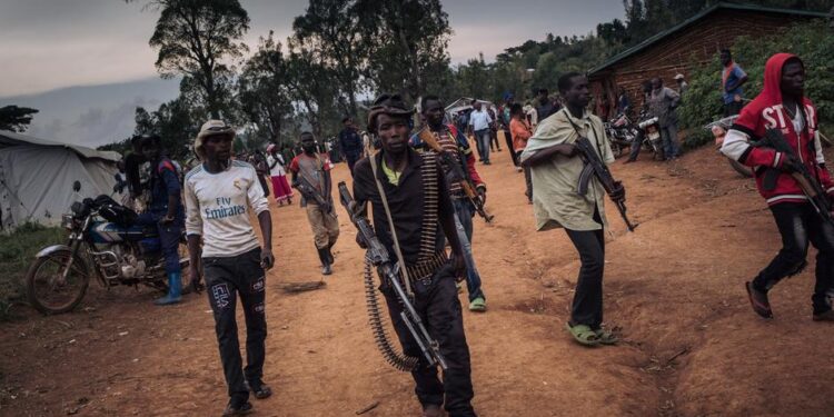 Rebeldes RDC. Foto de archivo.