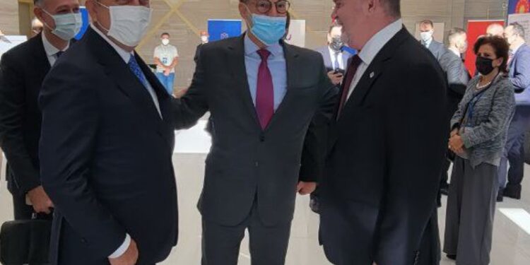 Canciller del régimen de Maduro, Félix Plasencia y el ministro de Asuntos Exteriores de Turquía, Mevlüt Çavusoglu. Foto @PlasenciaFelix