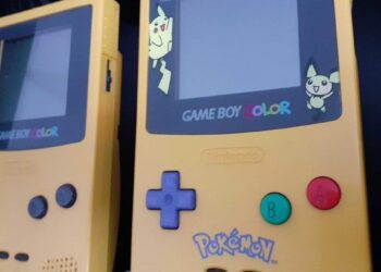 Game Boy Color. Foto de archivo.