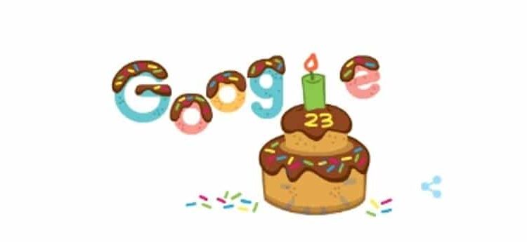 Google 23 años. Foto captura.