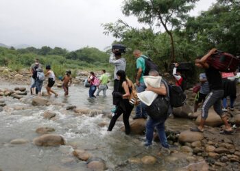 Migrantes venezolanos. Frontera. Foto CCN