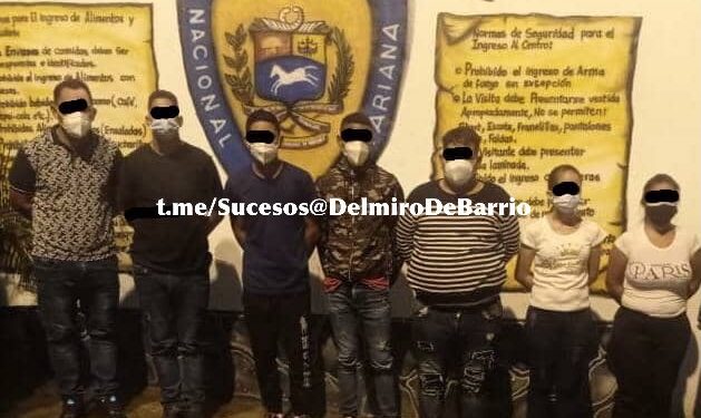 7 Funcionarios de la PNB, hurto y robo, Moltanbán. Foto @DelmiroDeBarrio