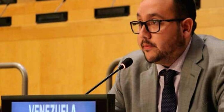 El embajador alterno de Venezuela ante la ONU del régimen de Nicolás Maduro, Joaquín Pérez Ayestarán. Foto de archivo.