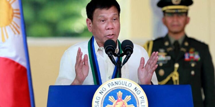 El mandatario filipino Rodrigo Duterte. Foto de archivo.