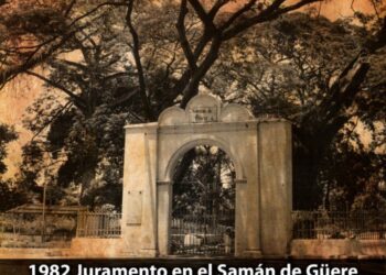 Juramento Samán de Güere. Foto de archivo.
