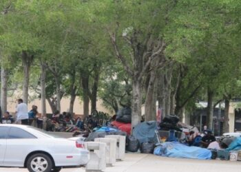 Miami campamentos para desamparados. Foto agencias,
