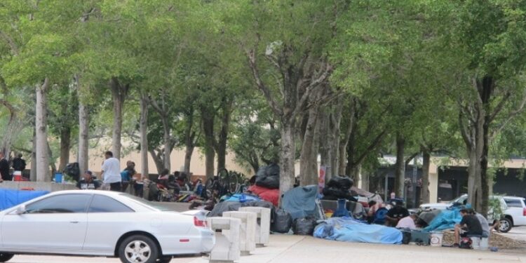 Miami campamentos para desamparados. Foto agencias,