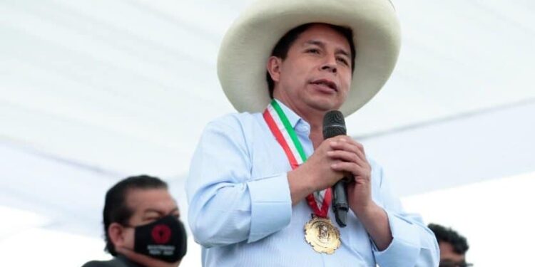 Pedro Castillo. Presidente de Perú. Foto @presidenciaperu