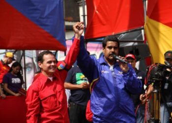 José Gregorio Vielma Mora y Nicolás Maduro. Foto de archivo.