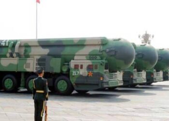 Armamento nuclear China. Foto de archivo.