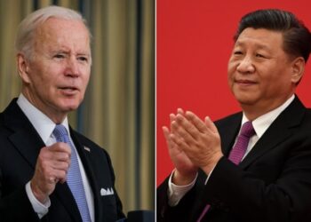 El presidente de EEUU Joe Biden y el presidente chino, Xi Jinping. Foto de archivo.