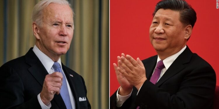 El presidente de EEUU Joe Biden y el presidente chino, Xi Jinping. Foto de archivo.