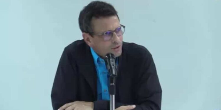 Henrique Capriles. Foto captura de video EFE.