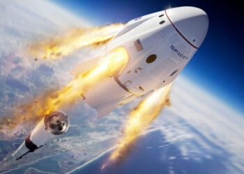 Nasa SpaceX. tercera misión comercial tripulada a la EEI. Foto referencial.